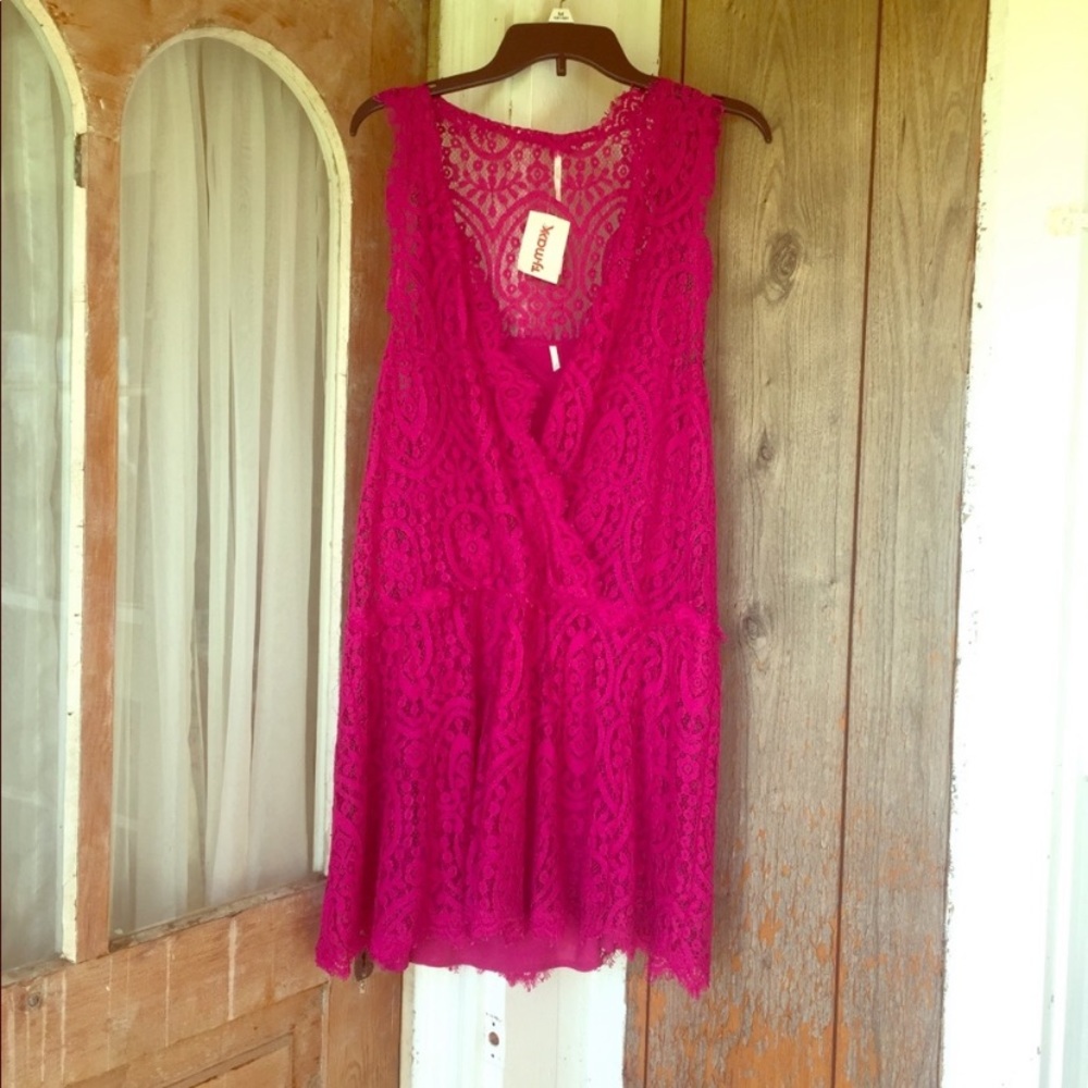 Free people two hearts in one lace dress